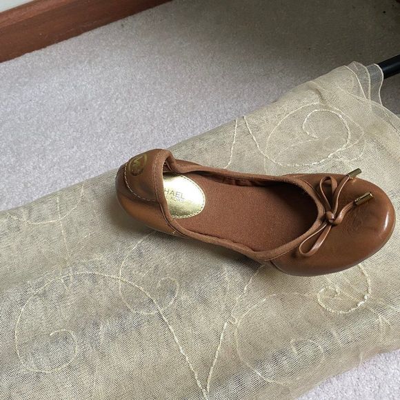 MICHAEL KORS Women City Leather Ballet Flats - NEW NWOB - Picture 7 of 8